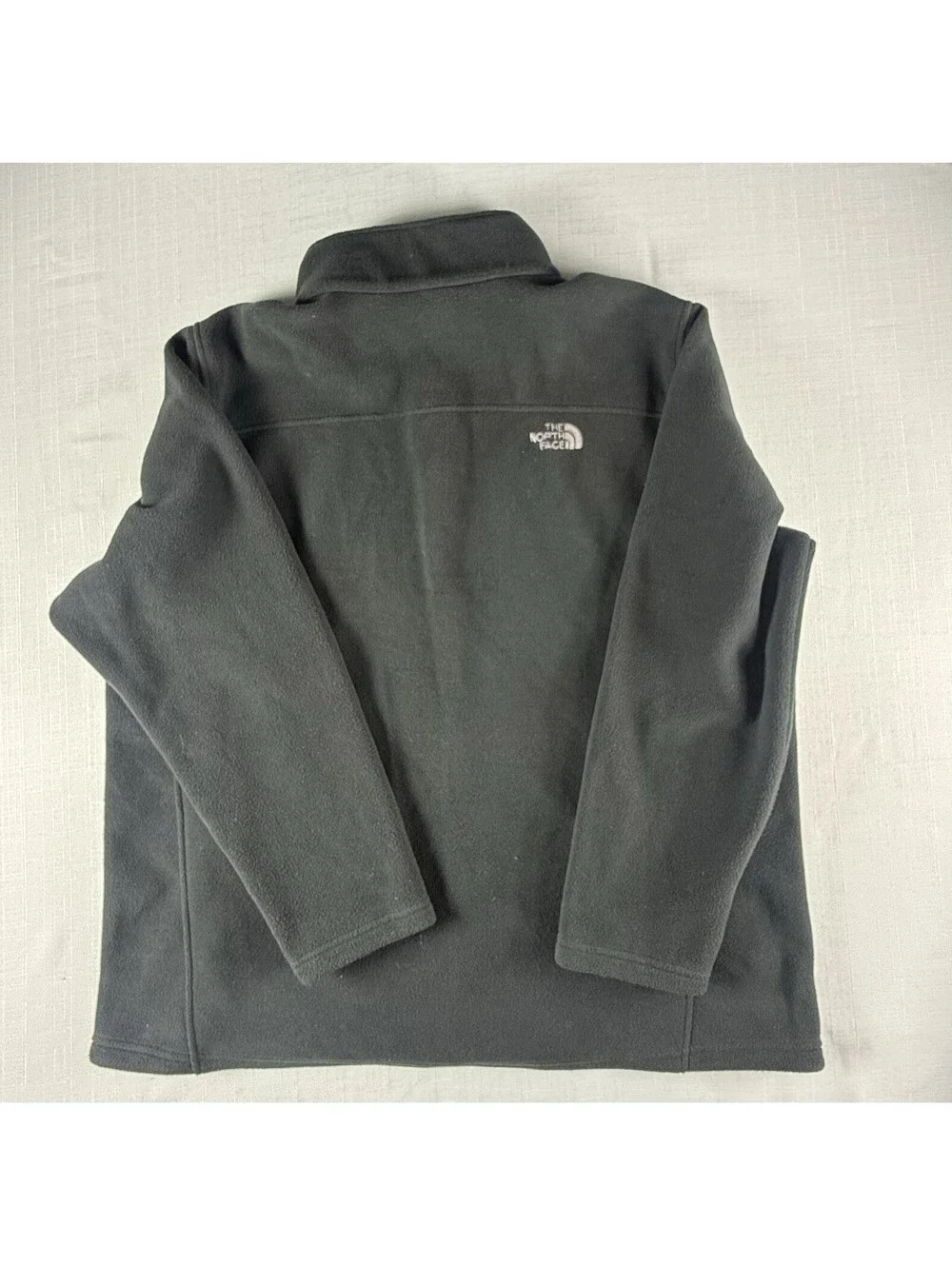 The North Face Mens Black Full Zip Fleece Jacket Size XL Polartec FlashDry